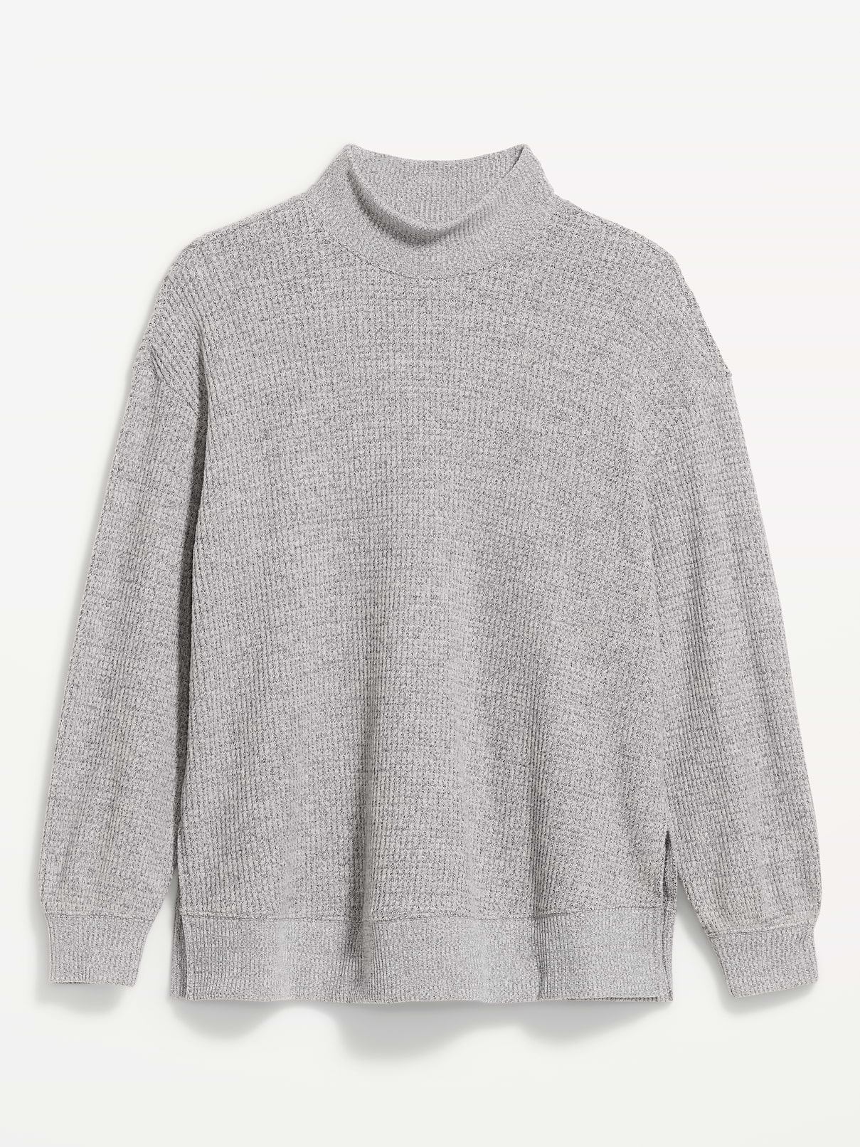 Oversized Mock-Neck Long-Sleeve Top | Old Navy