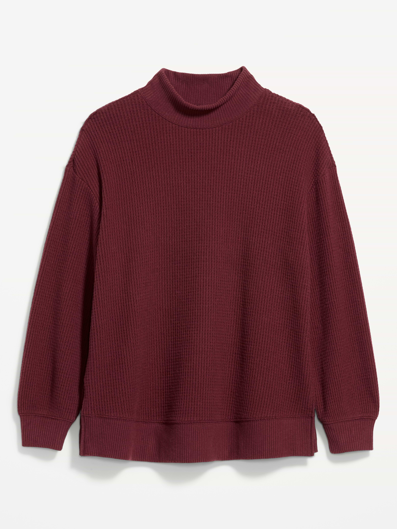 Oversized Mock-Neck Long-Sleeve Top | Old Navy