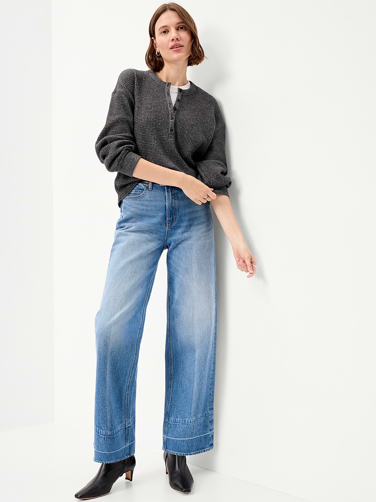 Image number 3 showing, Long-Sleeve Crew-Neck Henley T-Shirt