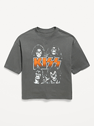 Image number 1 showing, Kiss™ Gender-Neutral Oversized Graphic T-Shirt for Kids