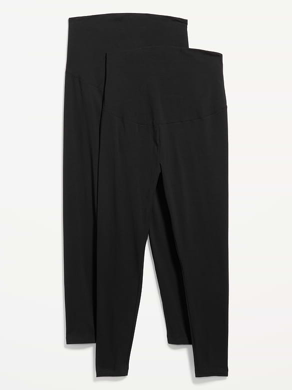 Maternity Full-Panel Leggings 2-Pack
