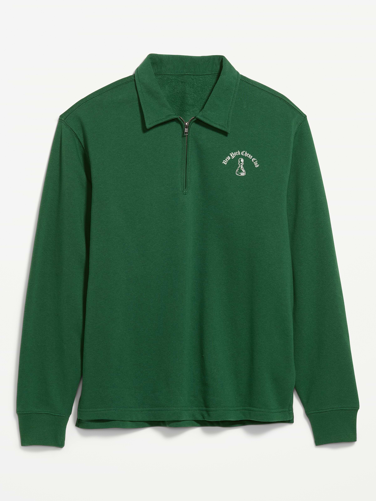 Collared Fleece Quarter-Zip Pullover