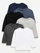 Image number 1 showing, Long-Sleeve T-Shirt 6-Pack for Toddler Boys