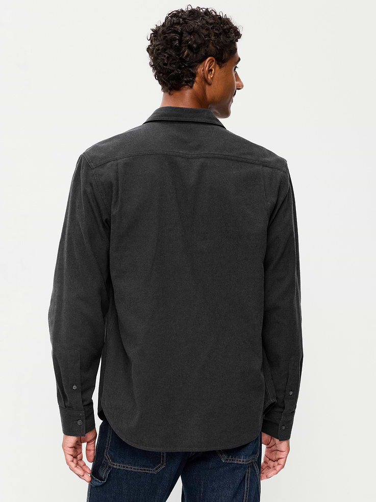 Image number 2 showing, Relaxed Long-Sleeve Flannel Pocket Shirt