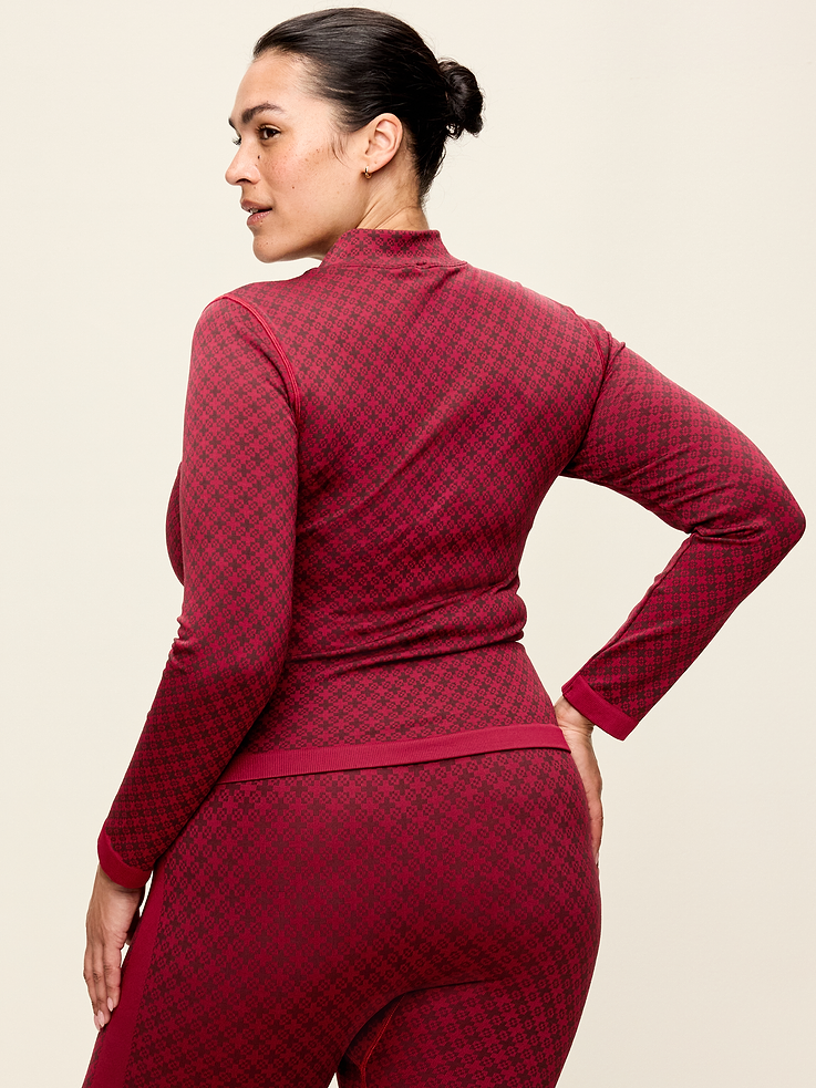 Image 9 of 9, Seamless Jacquard Full-Zip Jacket