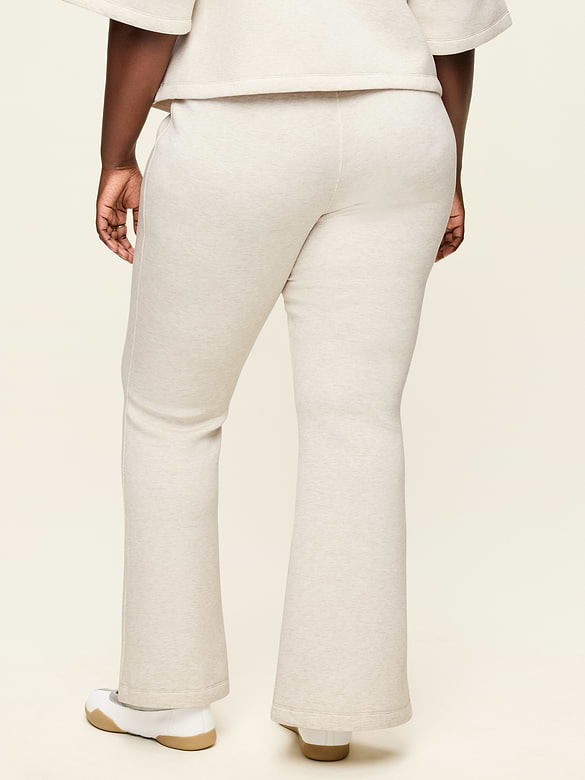 High-Waisted Bounce Fleece Flare-Leg Sweatpants