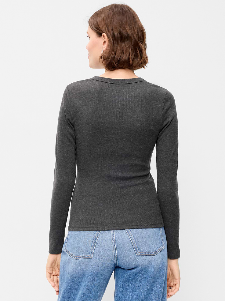 Image number 2 showing, Snug Long-Sleeve Crew-Neck T-Shirt