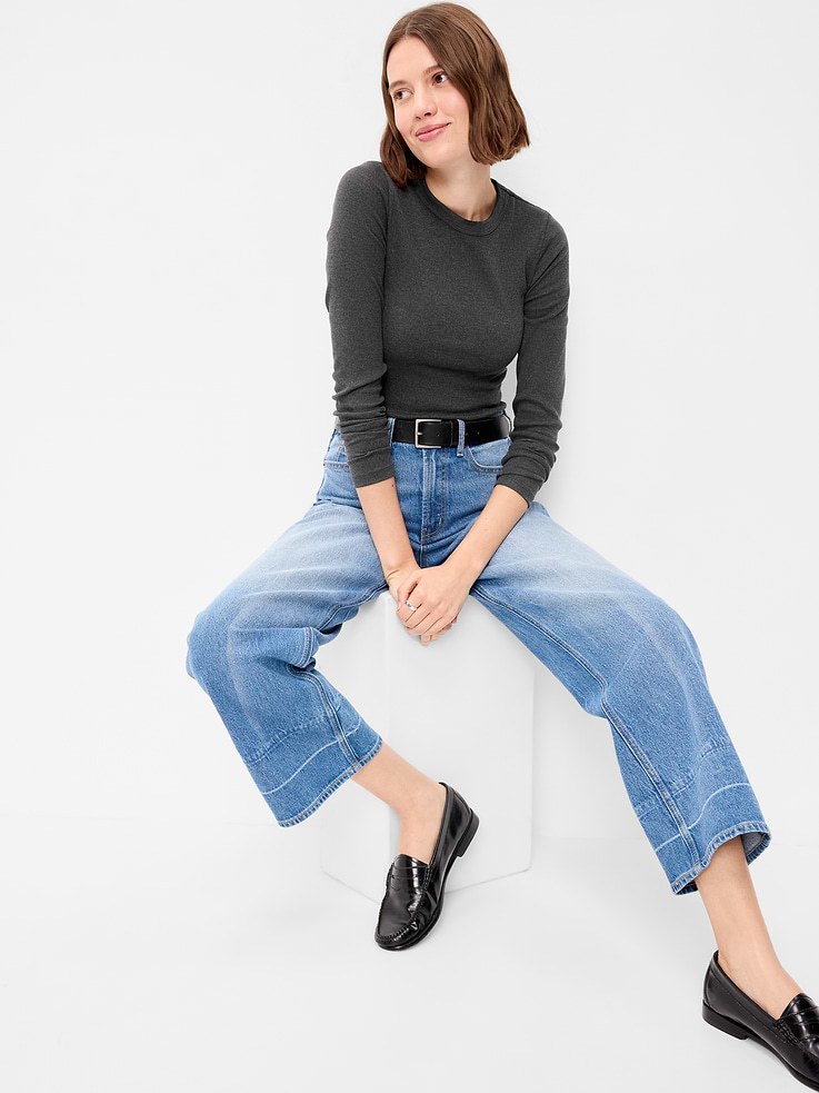 Image number 3 showing, Snug Long-Sleeve Crew-Neck T-Shirt
