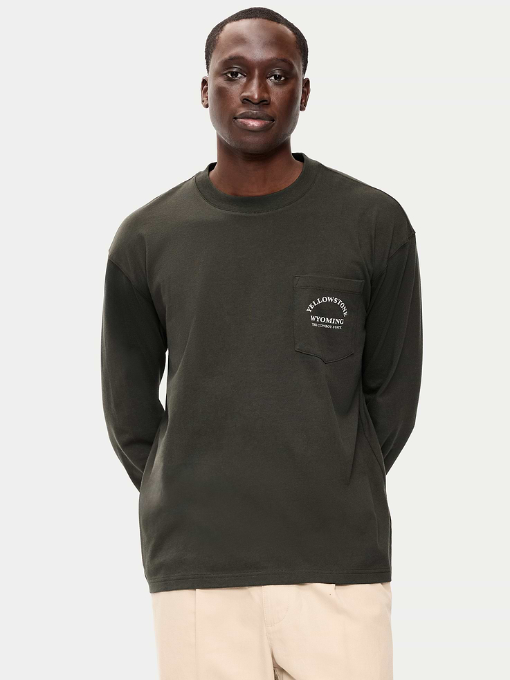 Image number 2 showing, Long-Sleeve Heavyweight Graphic T-Shirt