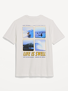Image number 1 showing, Soft-Washed Crew-Neck Graphic T-Shirt