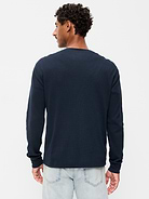 Image number 2 showing, Long-Sleeve Waffle Henley T-Shirt