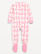 Image 2 of 2, 2-Way-Zip Microfleece Pajama One-Piece for Toddler & Baby