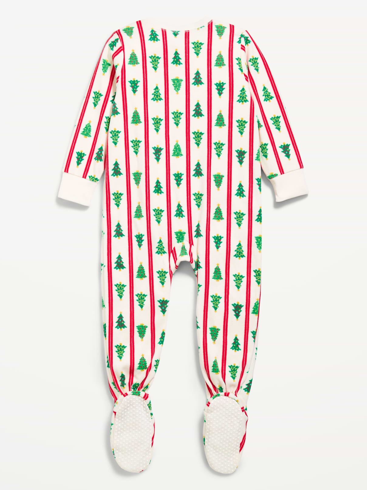 Image 2 of 2, 2-Way-Zip Microfleece Pajama One-Piece for Toddler & Baby