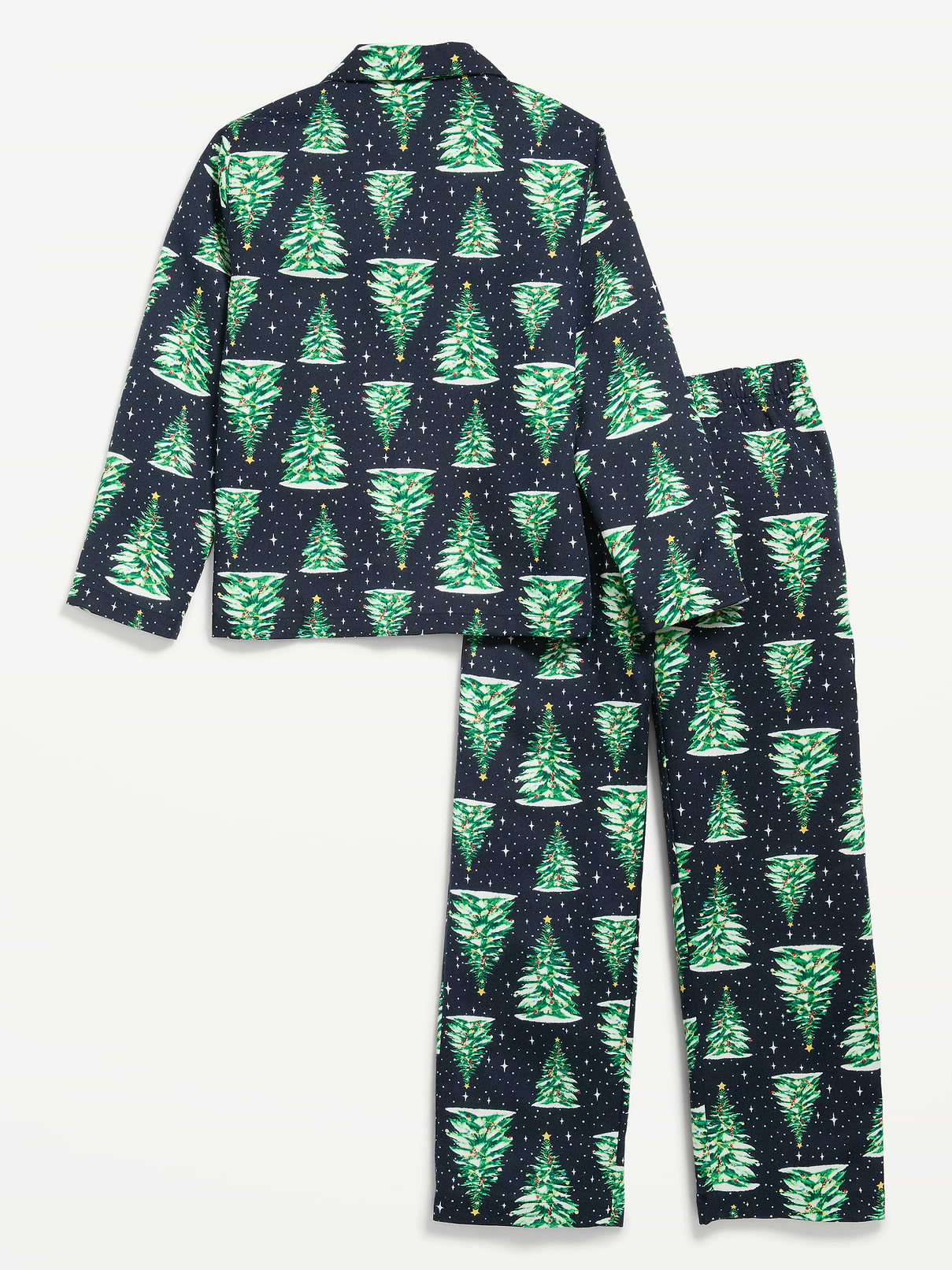 Image 2 of 3, Gender-Neutral Printed Flannel Pajama Pants Set for Kids