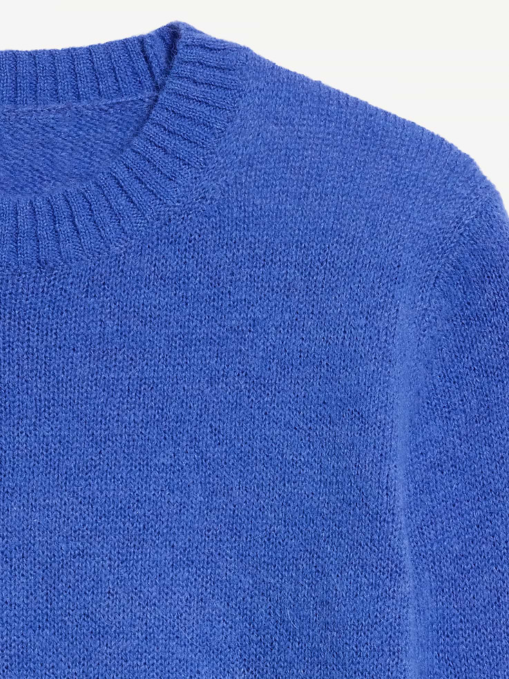 Image 5 of 5, Shrunken Cozy Crew-Neck Sweater