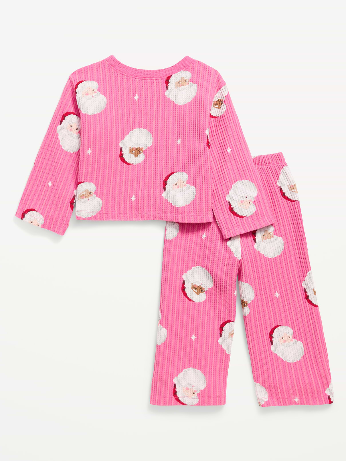 Image 3 of 5, Printed Waffle Knit Top and Pants Set for Toddler Girls