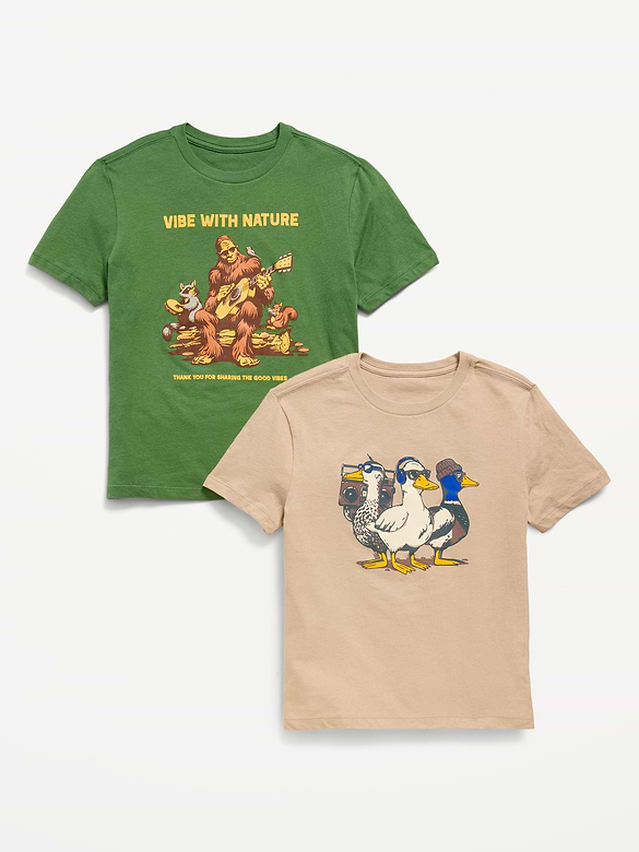 Short-Sleeve Graphic T-Shirt 2-Pack for Boys