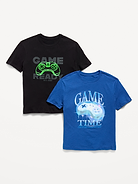 Image number 1 showing, Short-Sleeve Graphic T-Shirt 2-Pack for Boys