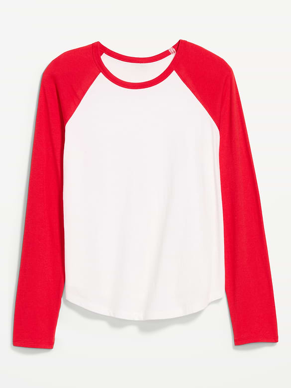 EveryWear Long-Sleeve Raglan Baseball T-Shirt