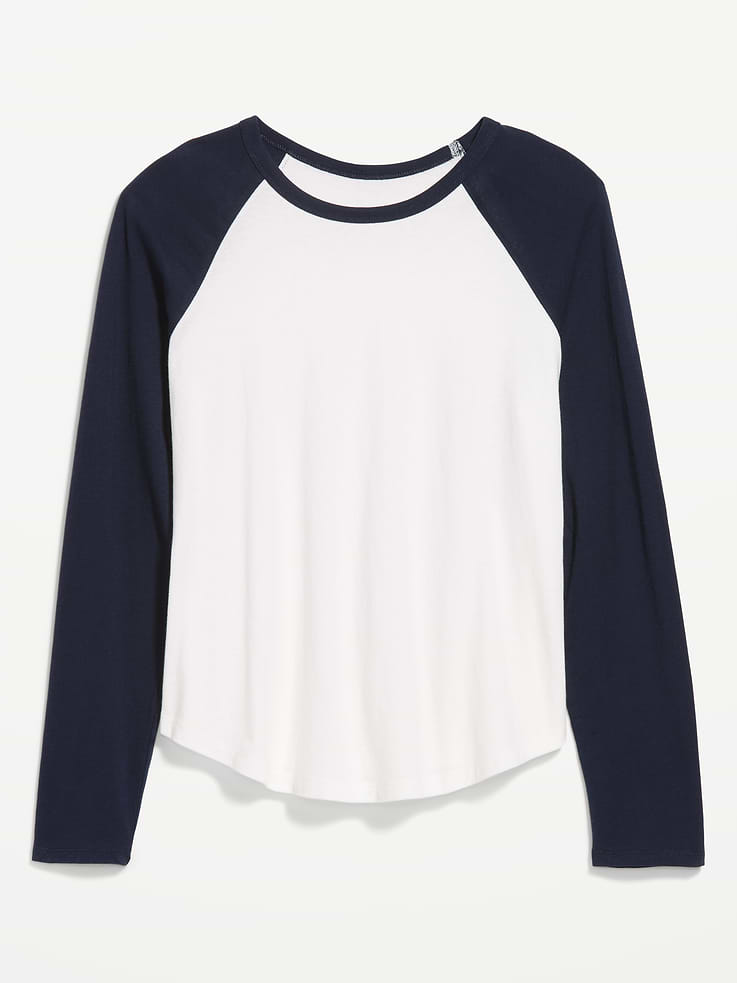L'image numéro 4 présente T-shirt passe-partout de baseball à manches longues raglan