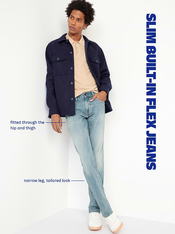 Slim Built-In-Flex Jeans