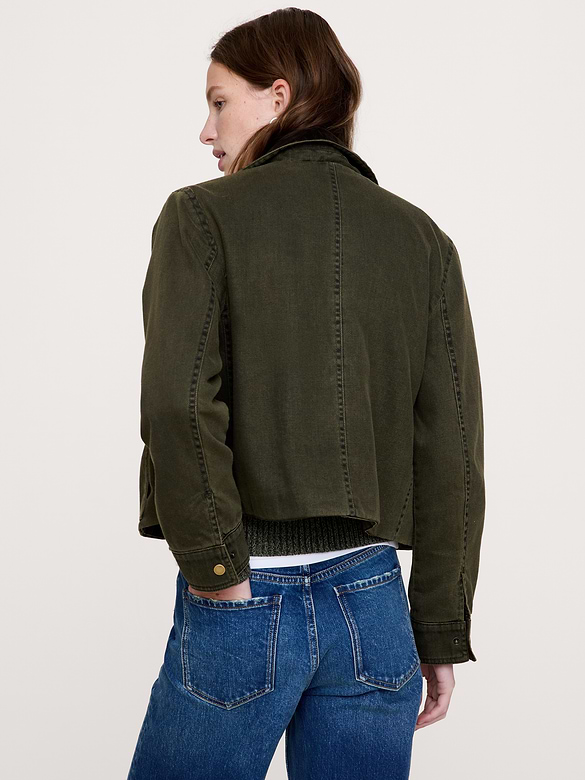 Veste trapèze en denim