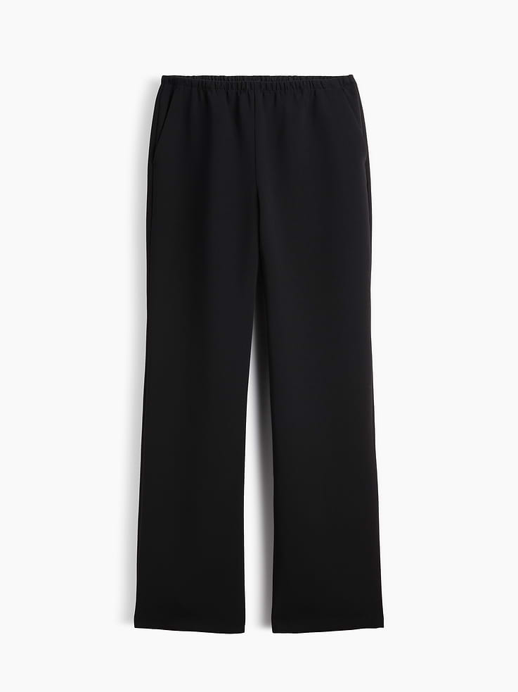 Image number 5 showing, 100% Recycled Pull-On Wide-Leg Pants