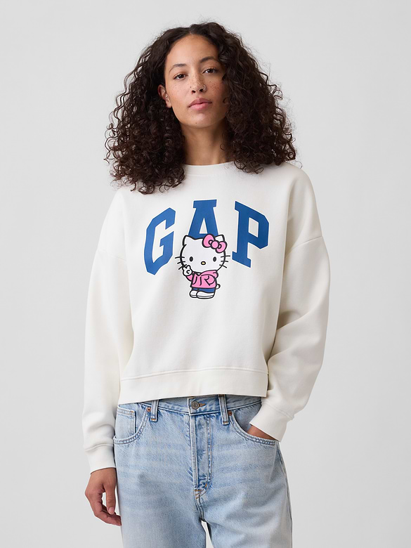 Oversized Wedge Crewneck Sweatshirt