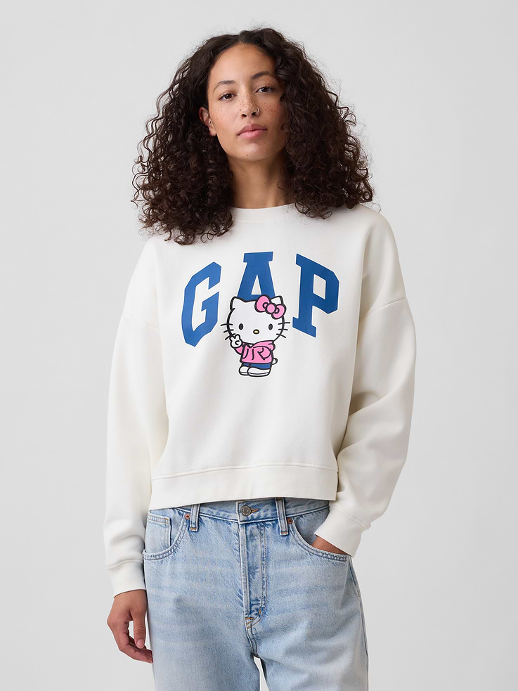 Image number 1 showing, Oversized Wedge Crewneck Sweatshirt