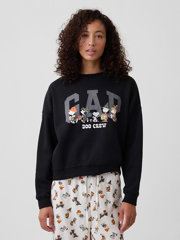 Oversized Wedge Crewneck Sweatshirt