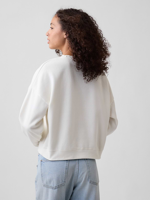 Oversized Wedge Crewneck Sweatshirt