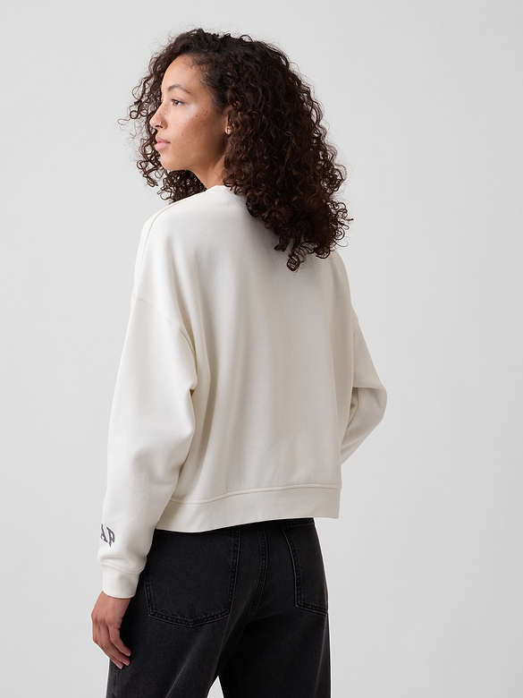 Oversized Wedge Crewneck Sweatshirt