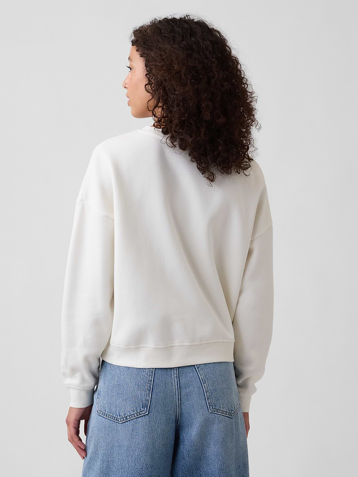 Image number 2 showing, Oversized Wedge Crewneck Sweatshirt