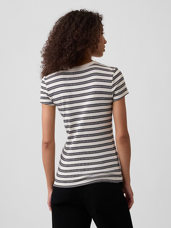 Ribbed Crewneck T-Shirt