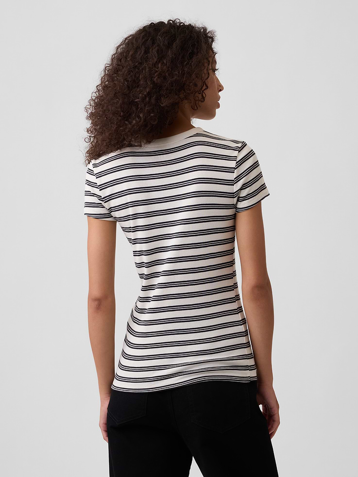 Image number 2 showing, Ribbed Crewneck T-Shirt