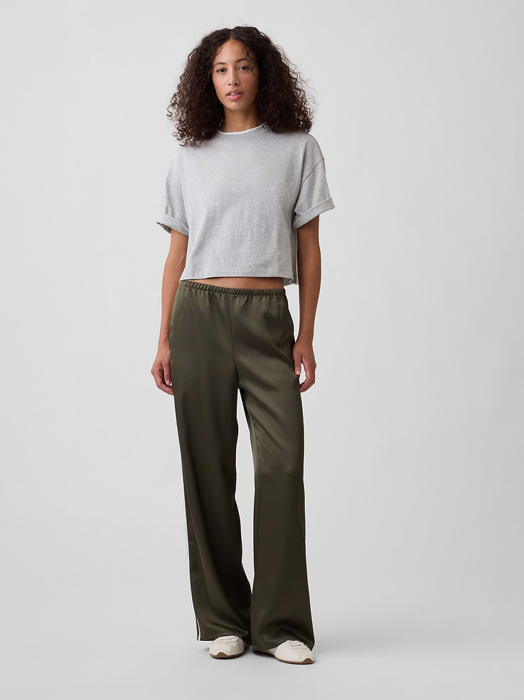 Image number 3 showing, Relaxed Cropped Crewneck T-Shirt