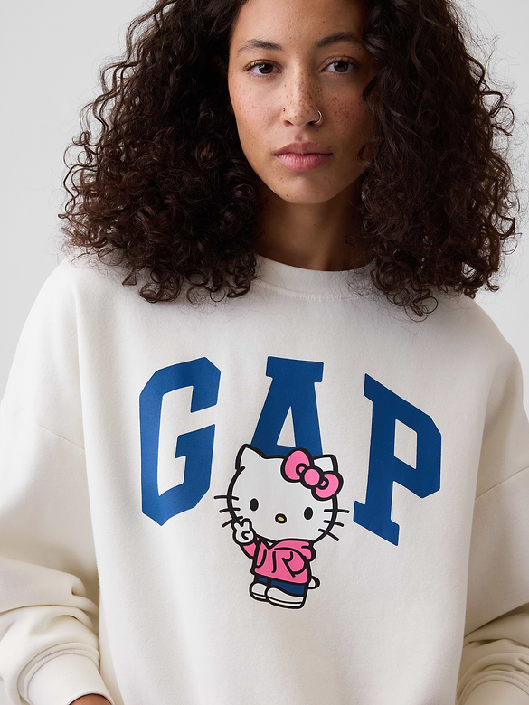 Oversized Wedge Crewneck Sweatshirt