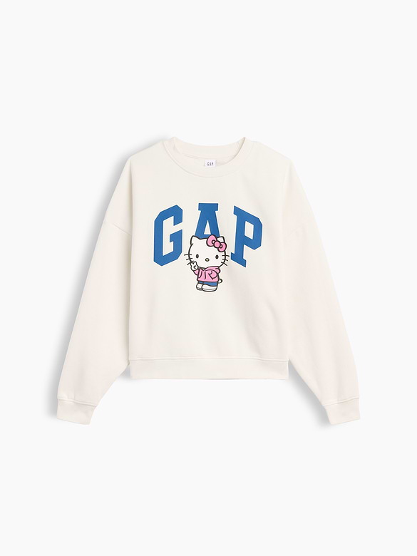 Oversized Wedge Crewneck Sweatshirt