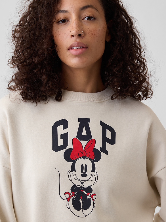 Gap × Disney Minnie Mouse Relaxed Wedge Logo Sweatshirt