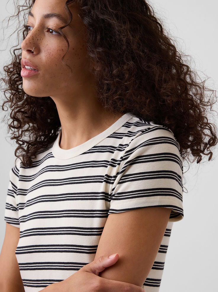 Image number 4 showing, Ribbed Crewneck T-Shirt