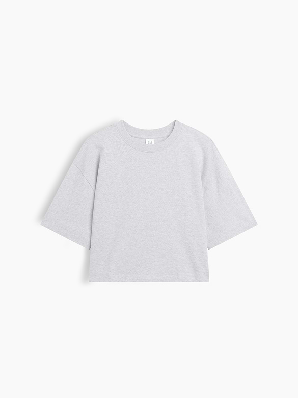 Relaxed Cropped Crewneck T-Shirt