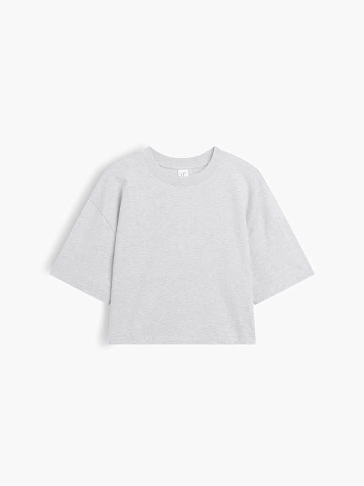 Image number 5 showing, Relaxed Cropped Crewneck T-Shirt