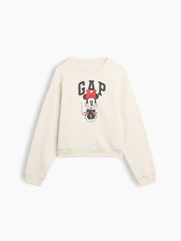 Gap × Disney Minnie Mouse Relaxed Wedge Logo Sweatshirt