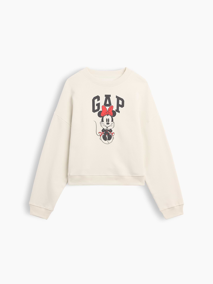 Image 5 of 5, Gap × Disney Minnie Mouse Relaxed Wedge Logo Sweatshirt