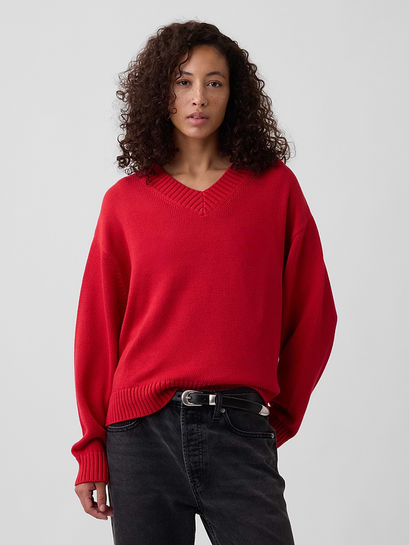 Oversized V-Neck Sweater
