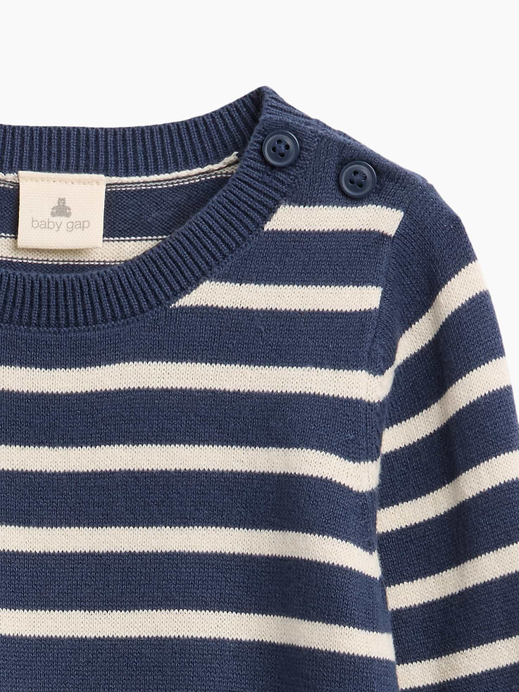 Image 2 of 3, Baby Sweater One-Piece