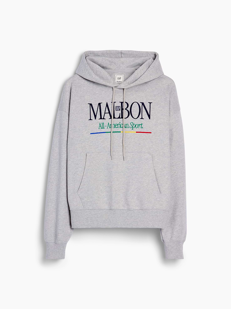 Image number 8 showing, Gap × Malbon Heavyweight Logo Hoodie