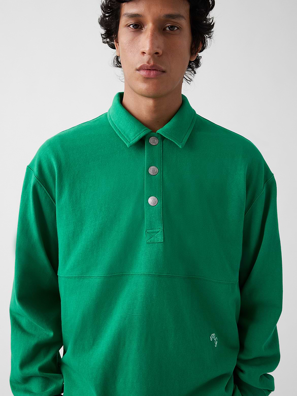 Gap × Malbon Oversized Polo Pullover