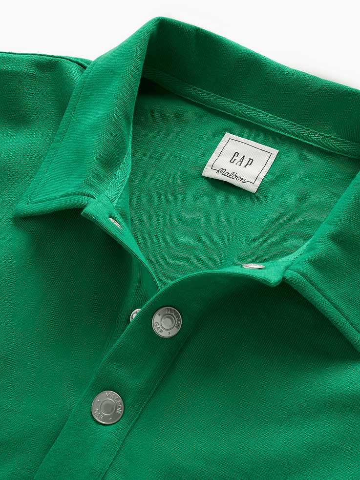 Image number 6 showing, Gap × Malbon Oversized Polo Pullover