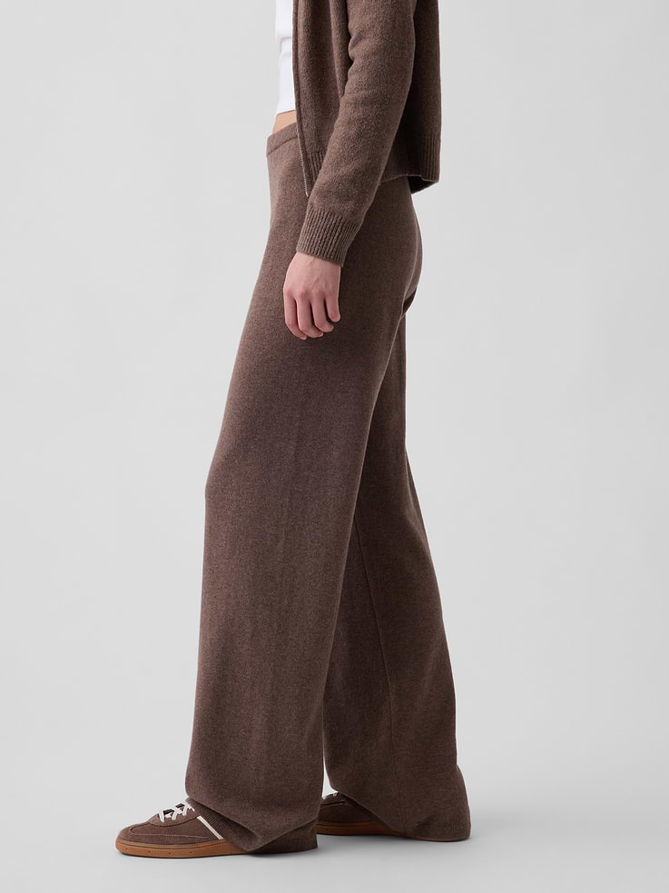 Image 3 de 7, Pantalon ample Effet cachemire